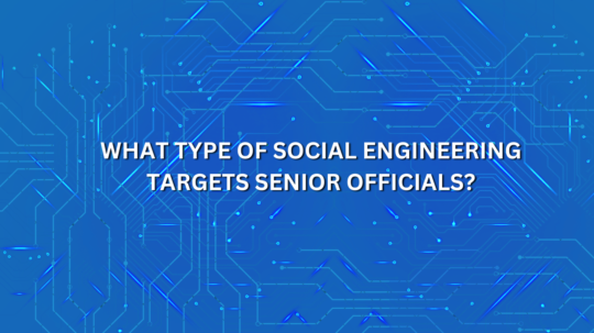 what type of social engineering targets senior officials
