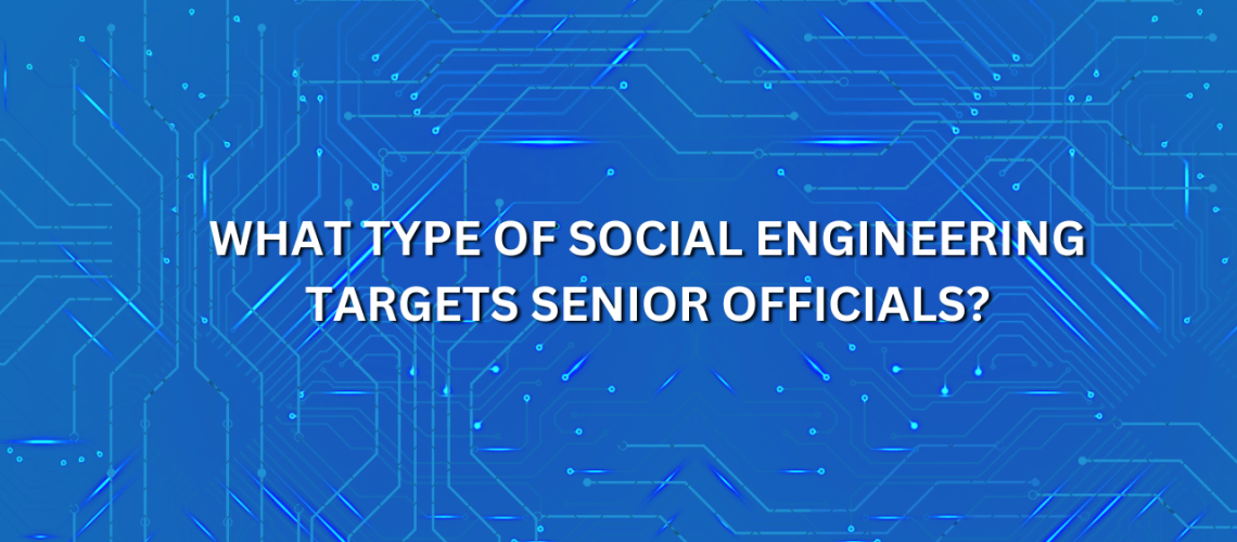 what type of social engineering targets senior officials